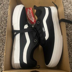 Black and white vans